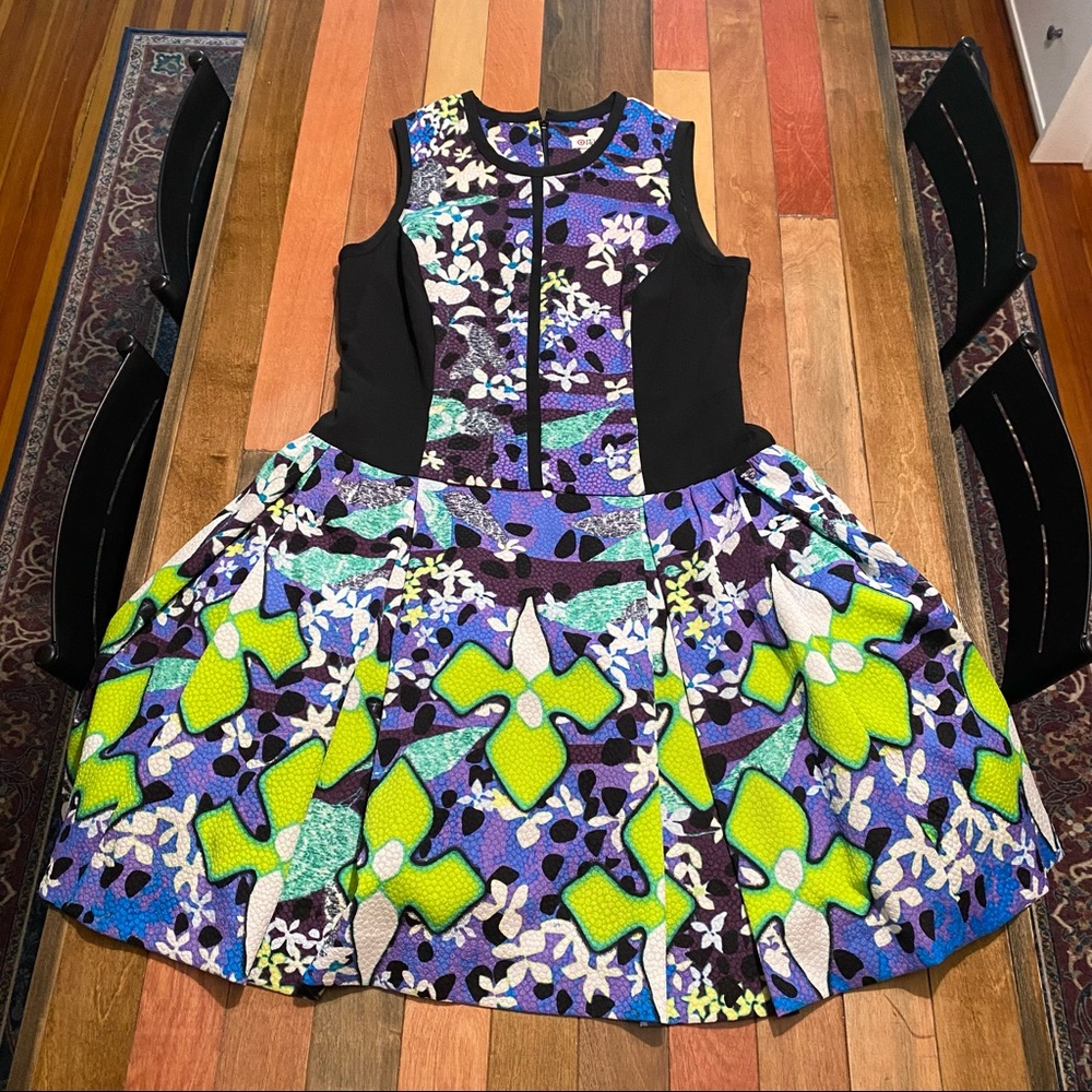 Peter Pilotto Dress Target Sleeveless Drop-Hem Floral 12